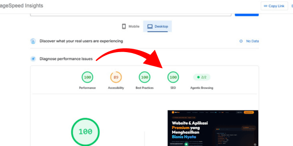 Bukti Performa SEO & Kecepatan Gap Media 1